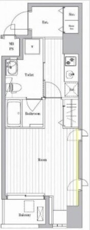 ニューシティアパートメンツ新川IIの物件間取画像